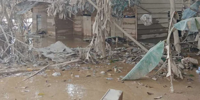 The house of Fauziah (Ifau), an AVP facilitator, in Aceh Tamiang was submerged in mud above the height of an adult's waist. The attic floor collapsed, and the kitchen was destroyed. December 6, 2025. Photo by Fauziah.
