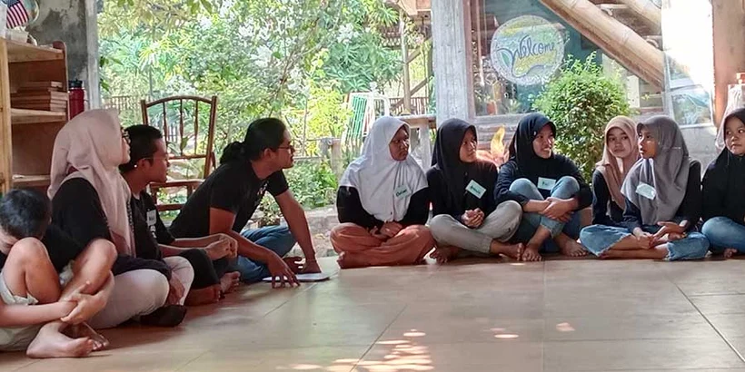 Tito, facilited PoG for teenager, Peace Place Pati, July 20,2024,Photo's: Petrus