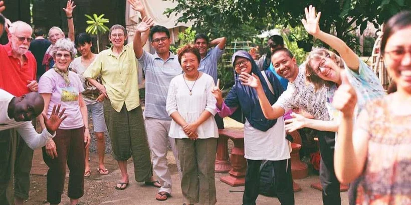 Ida (blue veil) with CCP Friends taken by Candy Diaz at Peace Place Pati, January 2020