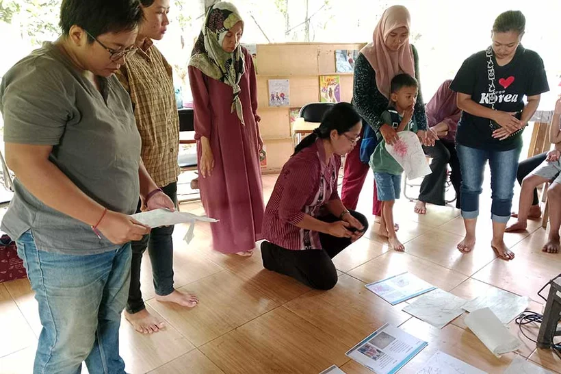 Joglo Parent for Non Violent Class as part of creating a culture of peace in the family. February 2024 at peace Place Pati. Petrus Photo's