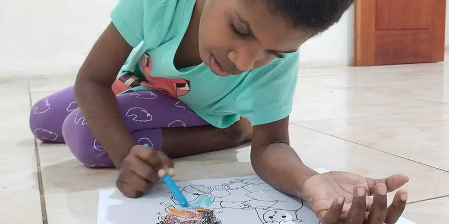 Genil Gentle colouring Picture.PoG Holei Roo Kids activity August 13 2024