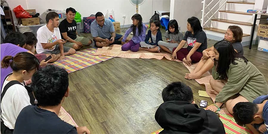 Power of Goodness with children from Lourdes and with 2nd Regional Training for Peace and Justice participants as facilitators of PoG